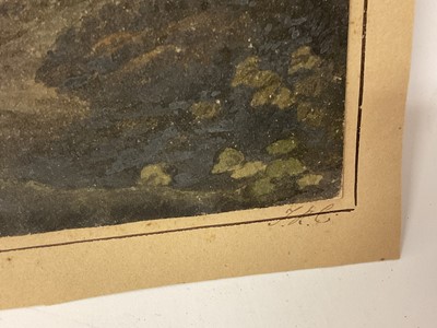 Lot 951 - Thomas Remnant Charleton (1756-1849) watercolour - 'View near Chepstow, Monmouthshire, 29 x 37cm, titled to mount