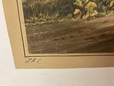 Lot 951 - Thomas Remnant Charleton (1756-1849) watercolour - 'View near Chepstow, Monmouthshire, 29 x 37cm, titled to mount