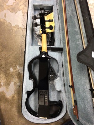 Lot 2237 - Vangoa electric violin in case