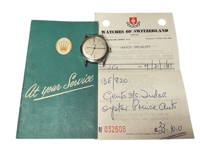 Lot 17 - 1950s/60s Tudor Oyster-Prince stainless steel wristwatch