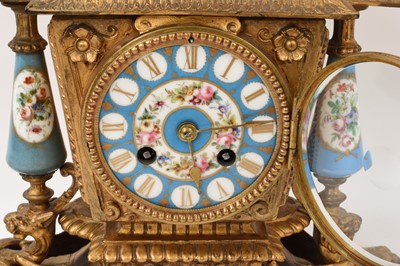Lot 618 - Late 19th century French clock