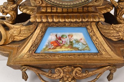 Lot 618 - Late 19th century French clock