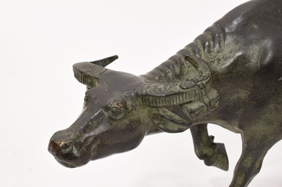 Lot 998 - 19th century Chinese bronze of a scholar on a buffalo