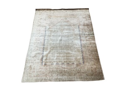 Lot 1645 - Wall hanging Turkish silk prayer rug