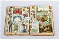 Lot 2533 - Victorian scrapBooks - coloured scraps - large...