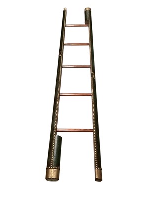 Lot 1324 - Collapsible library ladder