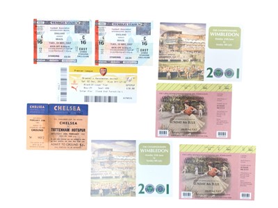 Lot 387 - Group of Manchester United and England football ticket stubs, 1960s onwards, together with Manchester United collectors cards