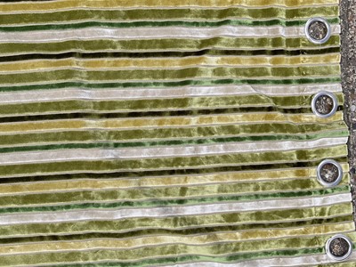 Lot 886 - Large velvet curtain, large chenille tablecloth, etc