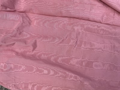 Lot 886 - Large velvet curtain, large chenille tablecloth, etc