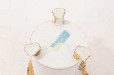 Lot 61 - 19th century Continental porcelain and gilt chocolate cup