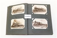 Lot 2551 - PostCarsds in albums - including railway,...