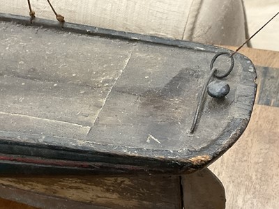 Lot 1009 - Antique model of a ship