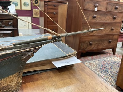 Lot 1009 - Antique model of a ship