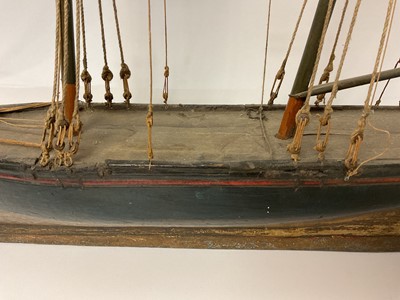 Lot 1009 - Antique model of a ship