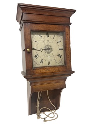 Lot 588 - George III hooded wall clock
