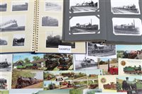 Lot 2557 - Railway - postCarsds and photographs in five...