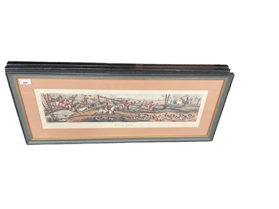 Lot 620 - Set of four modern coloured hunting prints, (4).