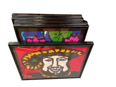 Lot 607 - Set of six modern prints in glazed frames