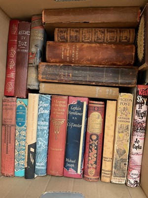 Lot 304 - Four boxes of antique and vintage books, plus Harry Potter novels