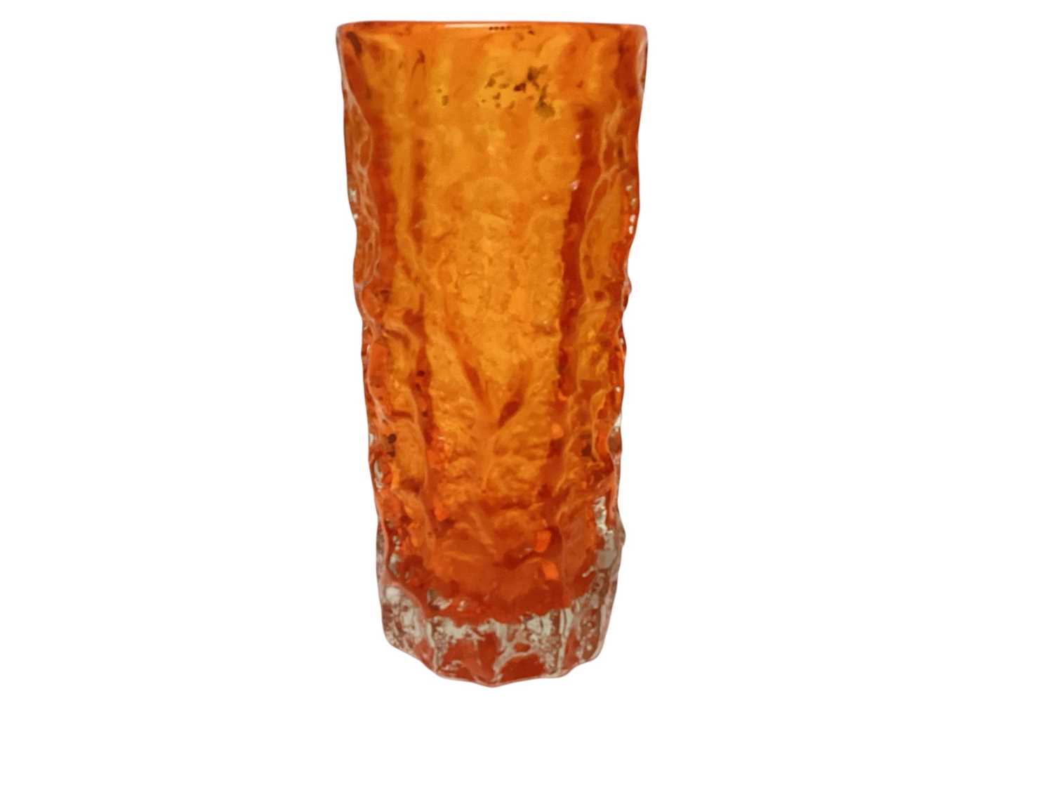 Lot 904 - Whitefriars tangerine bark vase