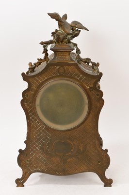 Lot 636 - Good 19th century French ormolu clock with Paris porcelain dial and panels