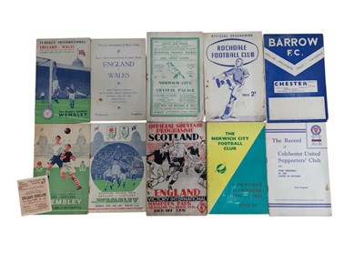 Lot 1166 - Football programmes