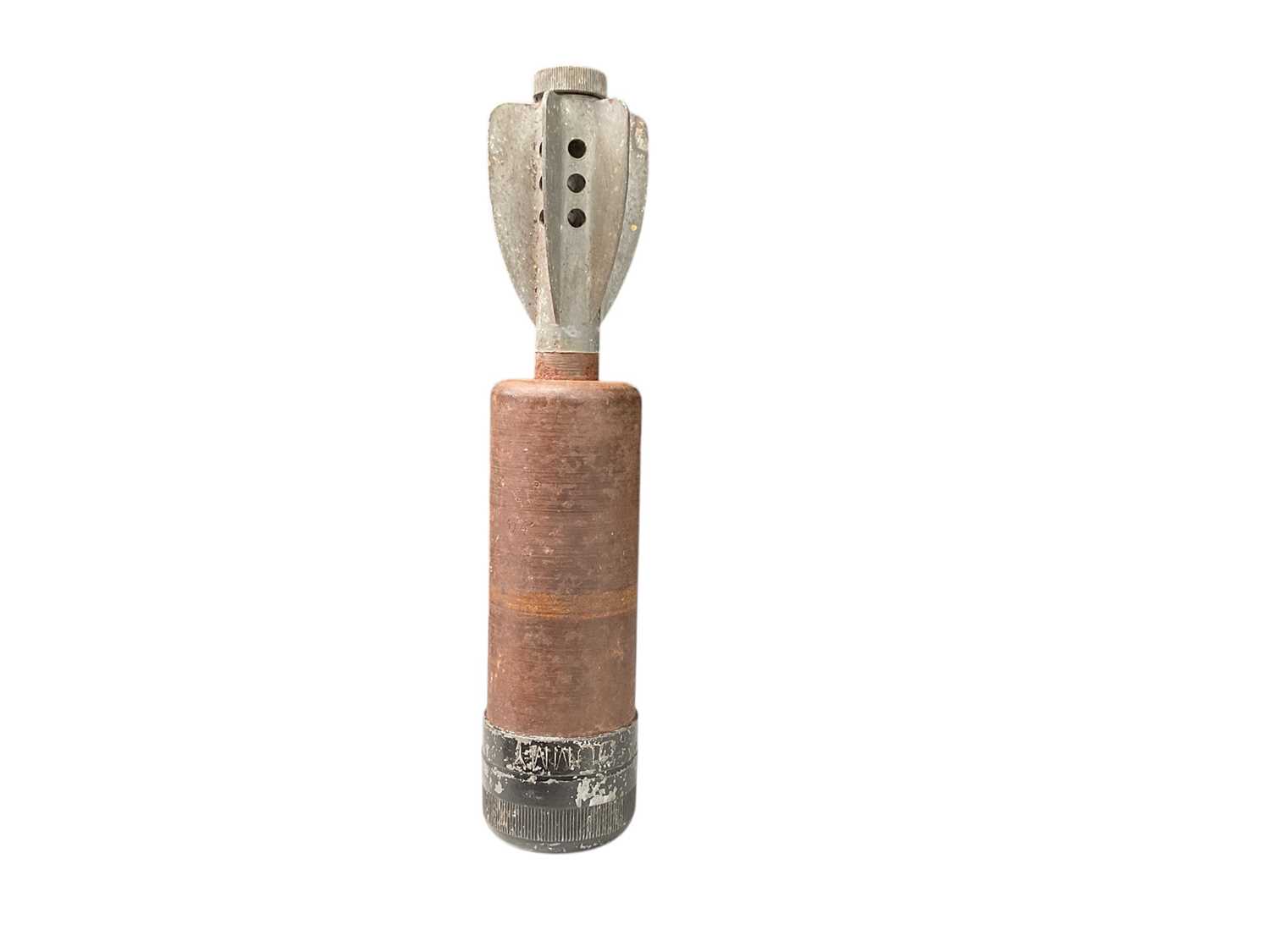 Lot 677 - Second World War Dummy Mortar shell, dated on fin 1939, 24cm in height.