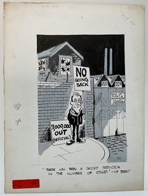 Lot 43 - Keith Waite (1927-2014) original cartoon for The Daily Mirror, 41cm x 26cm, unframed