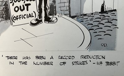 Lot 43 - Keith Waite (1927-2014) original cartoon for The Daily Mirror, 41cm x 26cm, unframed