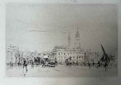 Lot 44 - William Walcot (1874-1943) four etchings, signed in pencil, the largest 22cm x 14cm, unframed