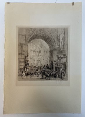Lot 44 - William Walcot (1874-1943) four etchings, signed in pencil, the largest 22cm x 14cm, unframed