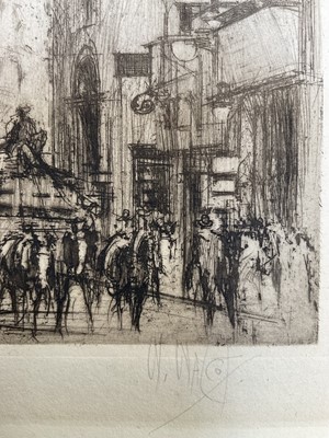 Lot 44 - William Walcot (1874-1943) four etchings, signed in pencil, the largest 22cm x 14cm, unframed