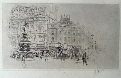 Lot 44 - William Walcot (1874-1943) four etchings, signed in pencil, the largest 22cm x 14cm, unframed
