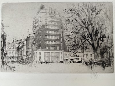 Lot 44 - William Walcot (1874-1943) four etchings, signed in pencil, the largest 22cm x 14cm, unframed
