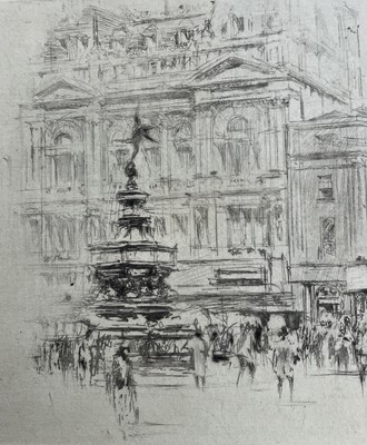 Lot 44 - William Walcot (1874-1943) four etchings, signed in pencil, the largest 22cm x 14cm, unframed