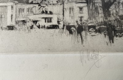 Lot 44 - William Walcot (1874-1943) four etchings, signed in pencil, the largest 22cm x 14cm, unframed