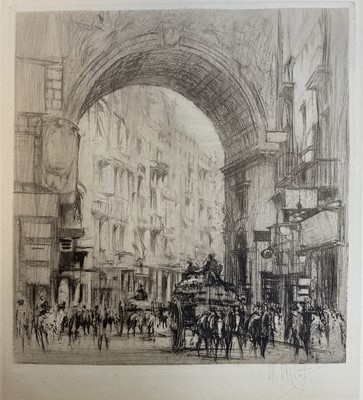 Lot 44 - William Walcot (1874-1943) four etchings, signed in pencil, the largest 22cm x 14cm, unframed