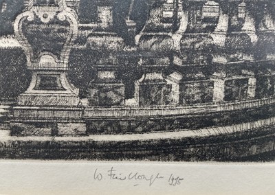 Lot 39 - Wilfred Fairclough (1907-1996) etching, pencil signed and dated, 23cm x 28cm