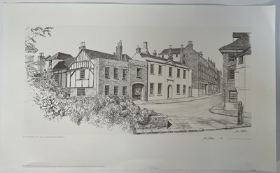 Lot 42 - John Western (b. 1948) eight pencil signed prints of Eton, (two sets of four prints), the largest 38cm x 70cm, unframed
