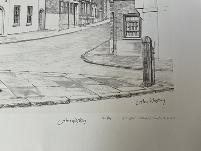 Lot 42 - John Western (b. 1948) eight pencil signed prints of Eton, (two sets of four prints), the largest 38cm x 70cm, unframed