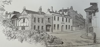 Lot 42 - John Western (b. 1948) eight pencil signed prints of Eton, (two sets of four prints), the largest 38cm x 70cm, unframed