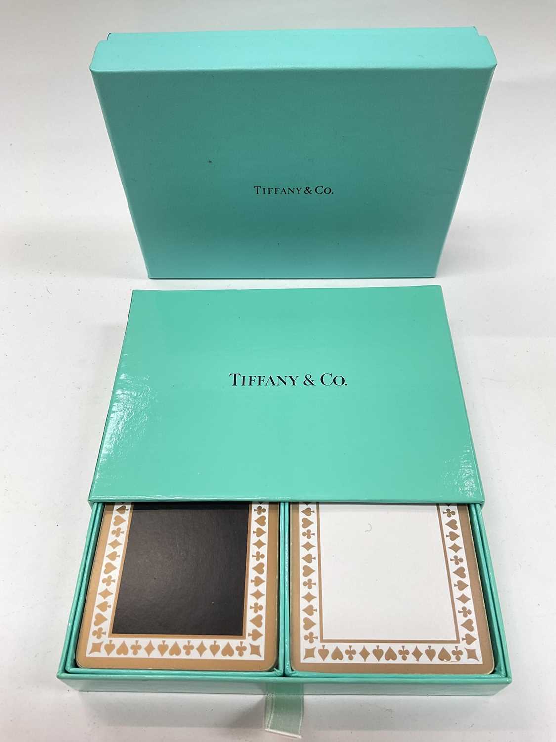 Lot 371 - Tiffany & Co playing card set, boxed