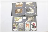 Lot 2603 - PostCarsds in album - including Louis Wain red...