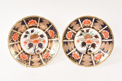 Lot 33 - Pair of Spode plates, decorated in Imari style, circa 1815