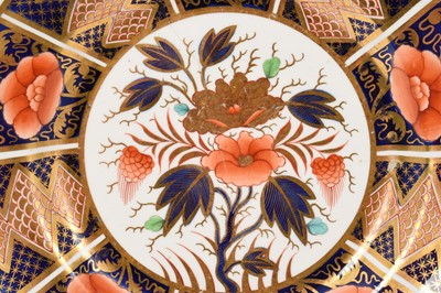 Lot 33 - Pair of Spode plates, decorated in Imari style, circa 1815