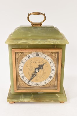 Lot 624 - Garrard onyx cased mantel timepiece