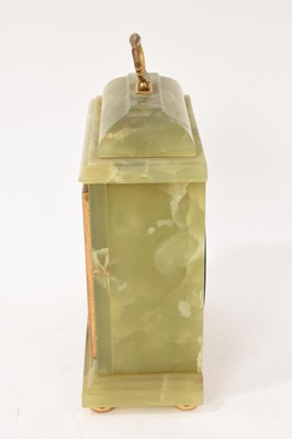 Lot 624 - Garrard onyx cased mantel timepiece
