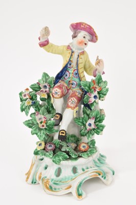 Lot 270 - Bow figure of a young boy singing, circa 1765