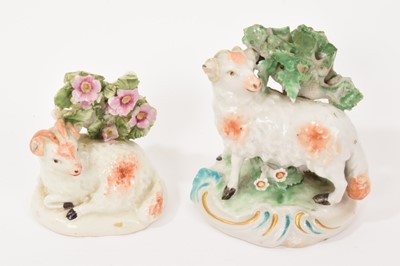 Lot 300 - Two Derby models of sheep, circa 1765-80