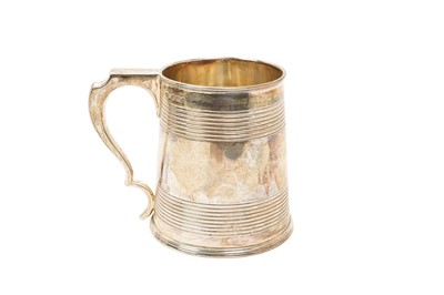 Lot 484 - Silver pint mug